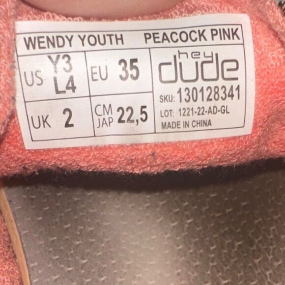 Hey Dude Wendy Sox Sneaker  Size Y3 L4 - Picture 11 of 13